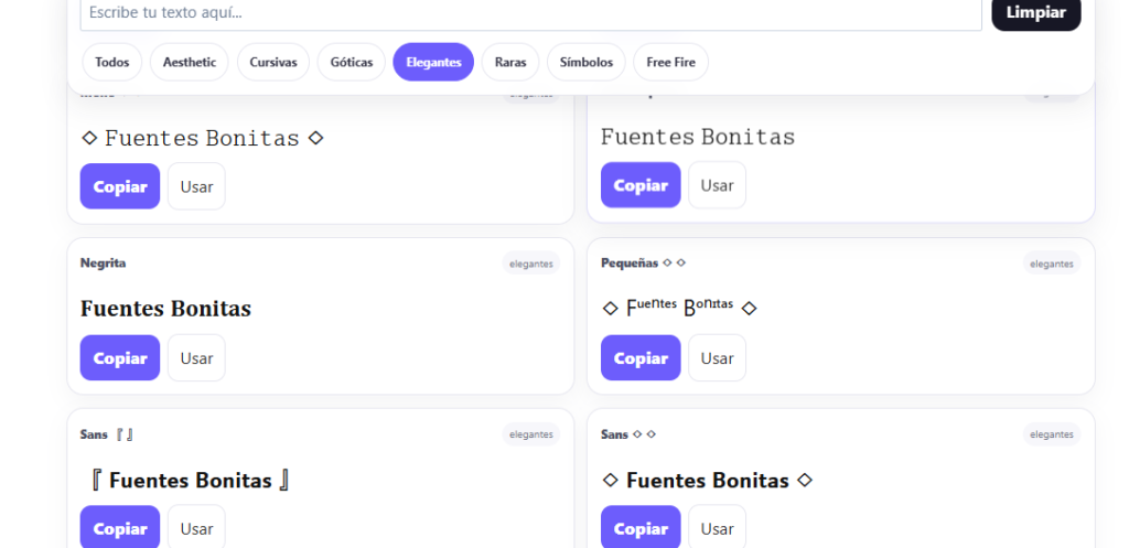 Conversor de Letras Elegantes Rápido y Gratis