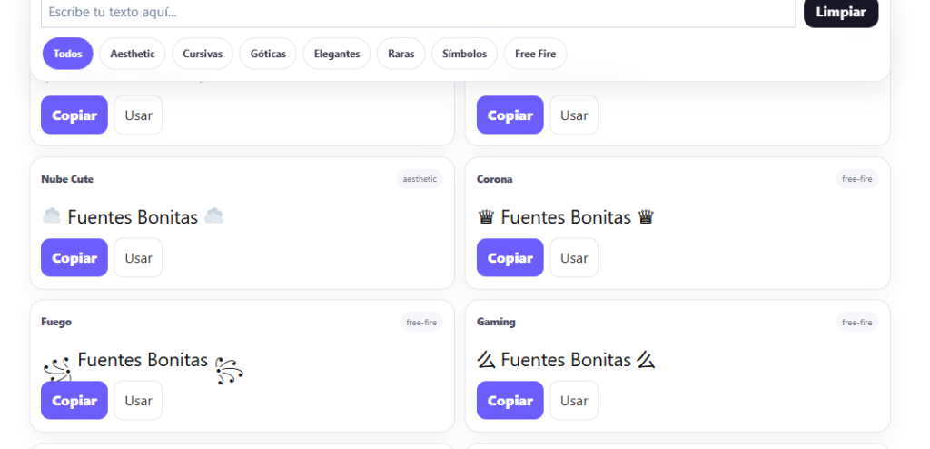 Copia y pega letras bonitas con generador online gratis